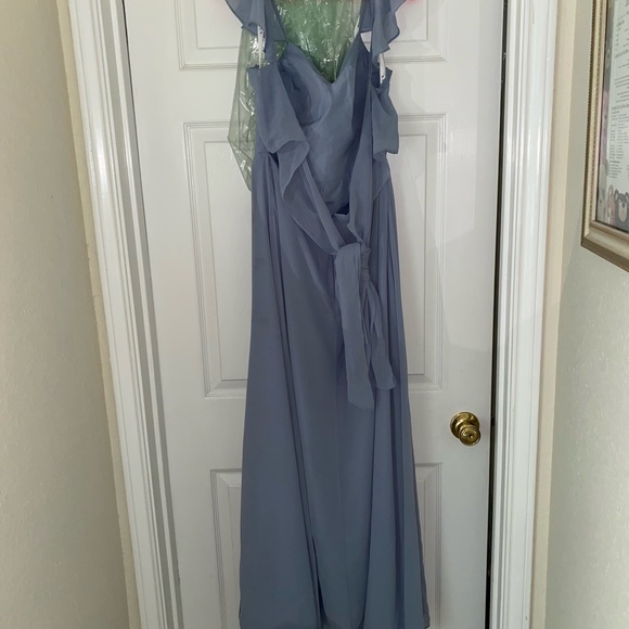 Dusty blue bridesmaid dress - Picture 4 of 6